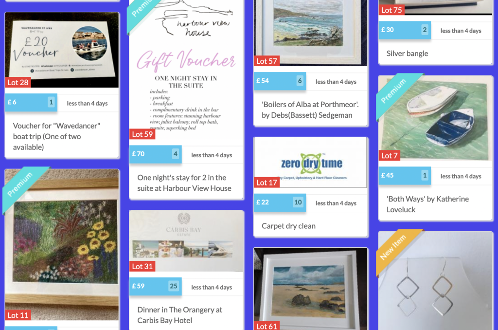 Selection of auction lots from 2022 -1