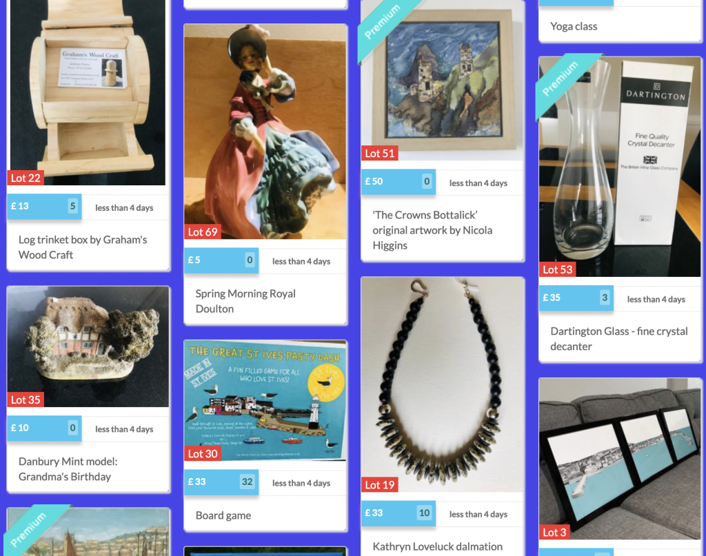 Selection of auction lots from 2022 -2