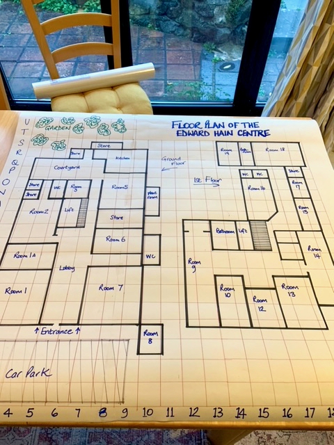 Gridded map of the Edward Hain Centre