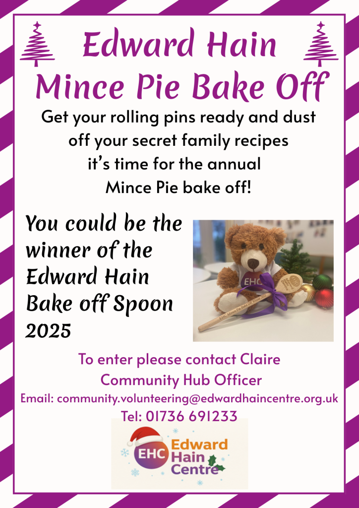 Flyer for Mince Pie Bake-off
