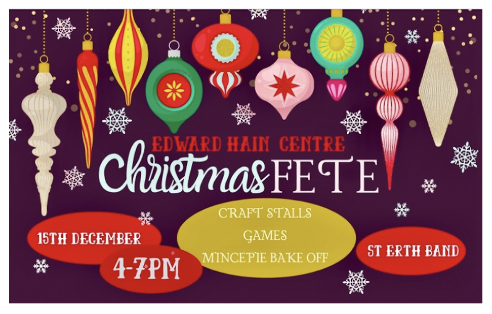 Image of poster advertising Christmas event