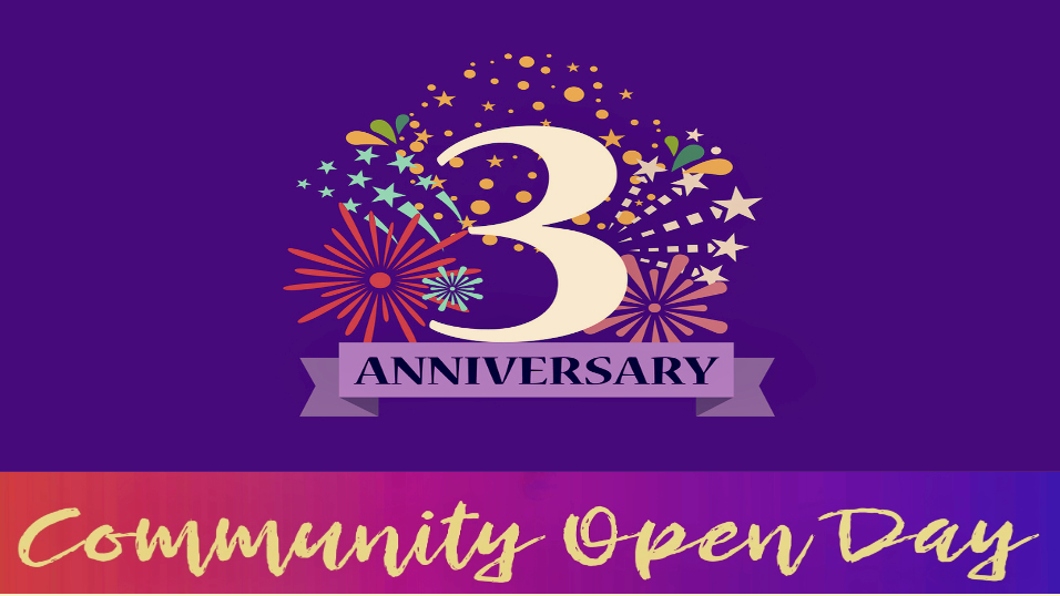 Graphic for EHC Third Anniversary Open Day