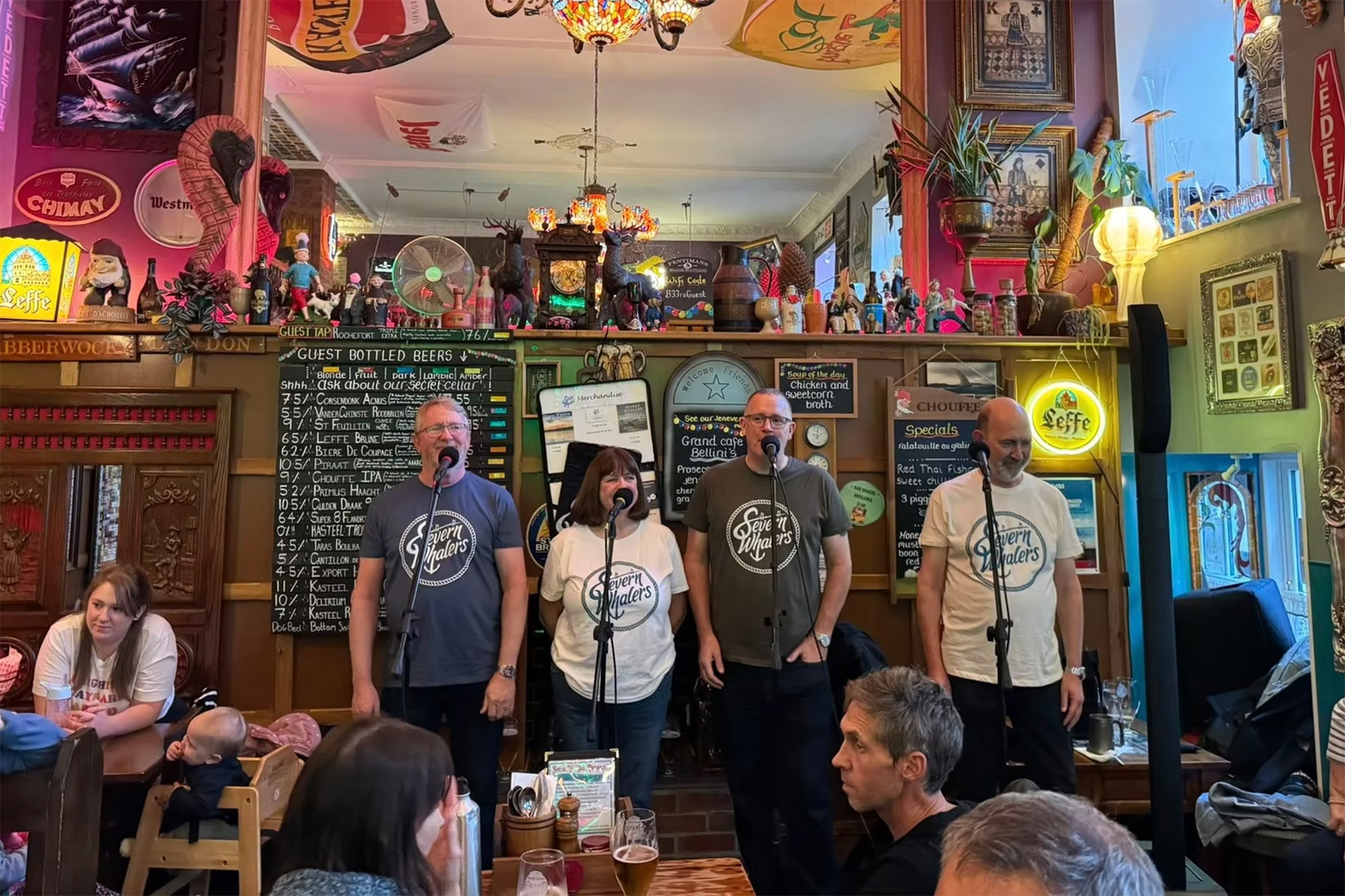 St Ives Shanty Shout in the Bier Huis Grand Café