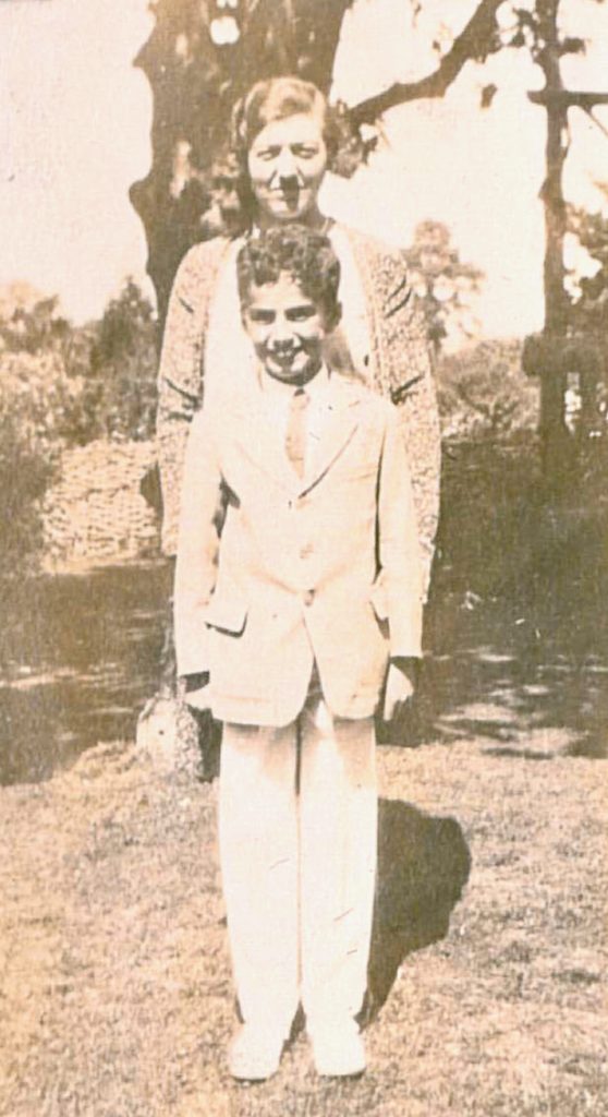 Capt. Edward's surviving relatives: Mother and son, c. 1930
